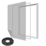 ventana de aluminio con reja y mosquitero